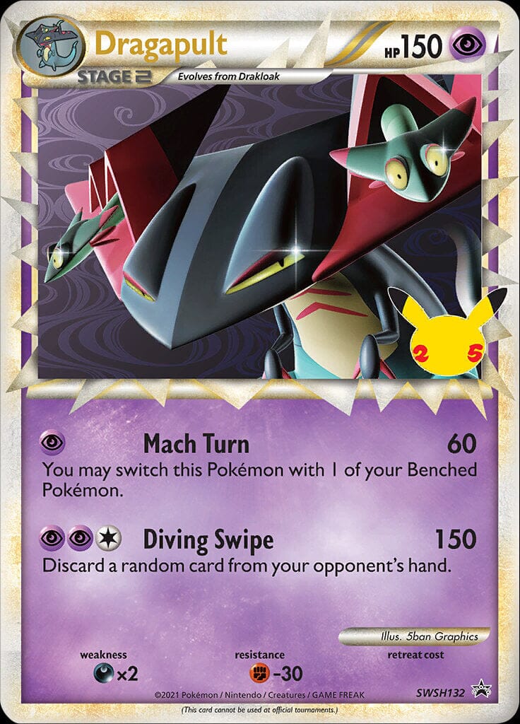 Dragapult (SWSH132) (Jumbo Card) [Sword & Shield: Black Star Promos] Pokemon Single Pokémon  | Multizone: Comics And Games