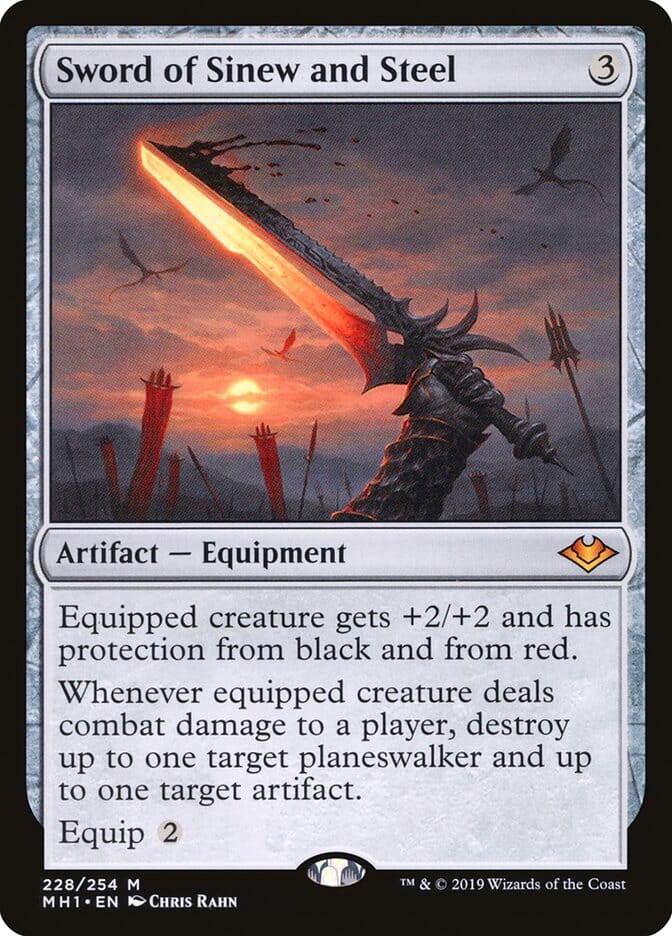 Sword of Sinew and Steel [Modern Horizons] MTG Single Magic: The Gathering  | Multizone: Comics And Games