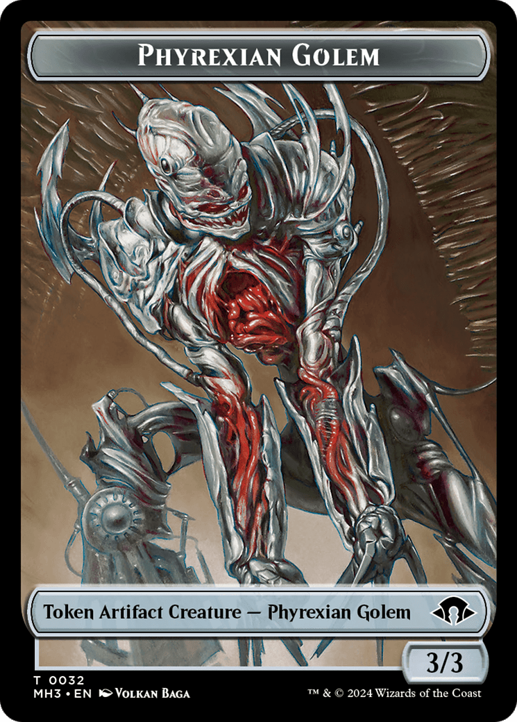 Phyrexian Golem Token [Modern Horizons 3 Tokens] MTG Single Magic: The Gathering  | Multizone: Comics And Games