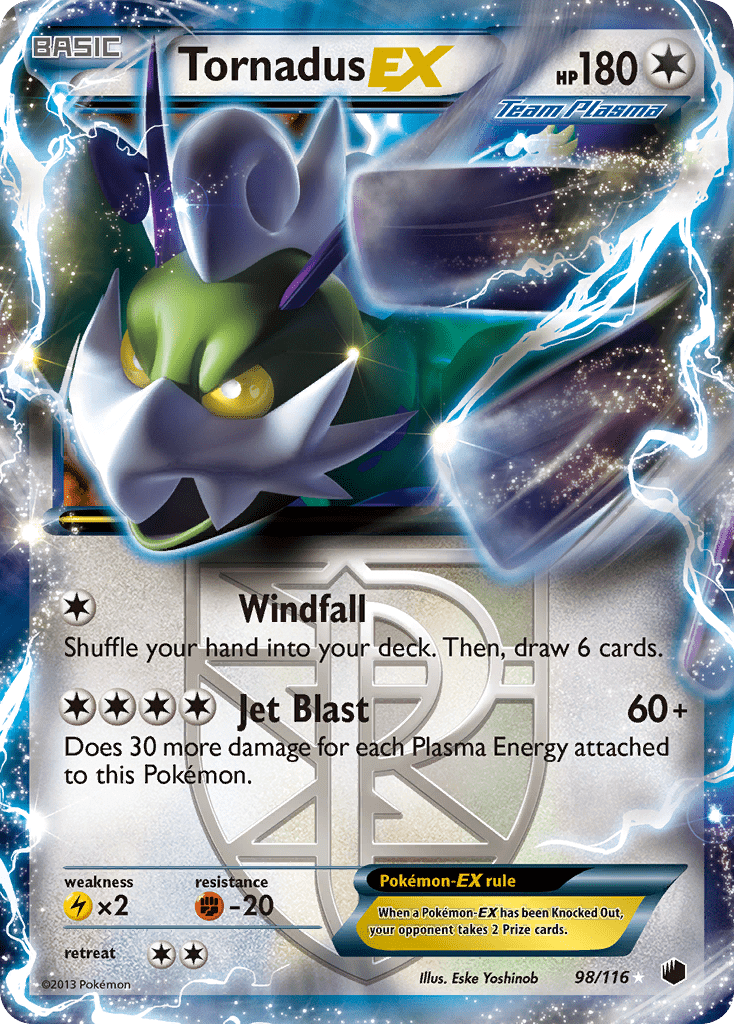 Tornadus EX (98/116) [Black & White: Plasma Freeze] Pokemon Single Pokémon  | Multizone: Comics And Games