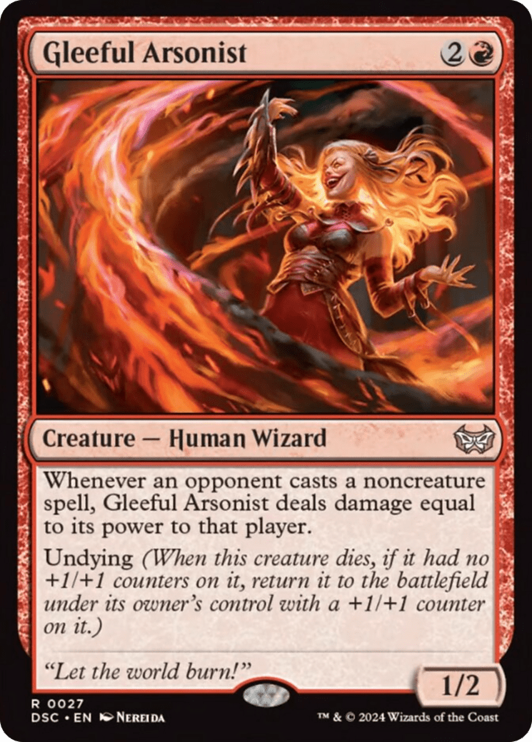 Gleeful Arsonist [Duskmourn: House of Horror Commander] MTG Single Magic: The Gathering  | Multizone: Comics And Games