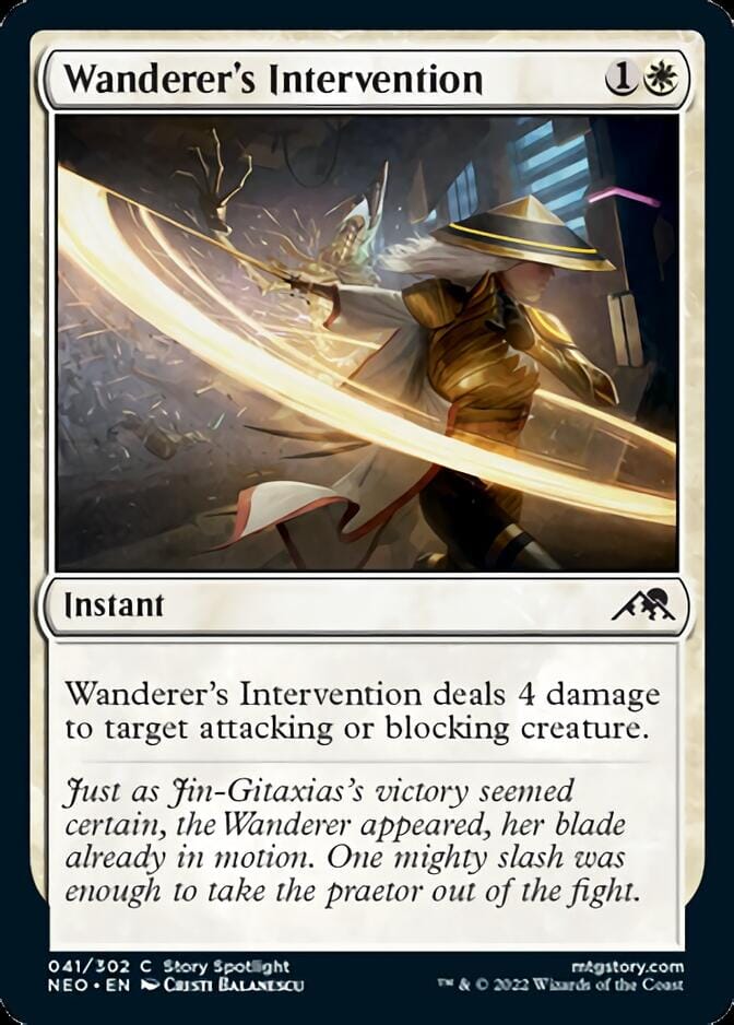 Wanderer's Intervention [Kamigawa: Neon Dynasty] MTG Single Magic: The Gathering  | Multizone: Comics And Games