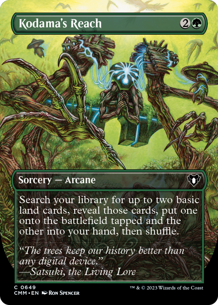 Kodama's Reach (Borderless Alternate Art) [Commander Masters] | Multizone: Comics And Games