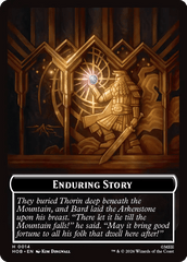 On an Adventure // Enduring Story Double Sided Token [The Hobbit Tokens] MTG Single Magic: The Gathering  | Multizone: Comics And Games