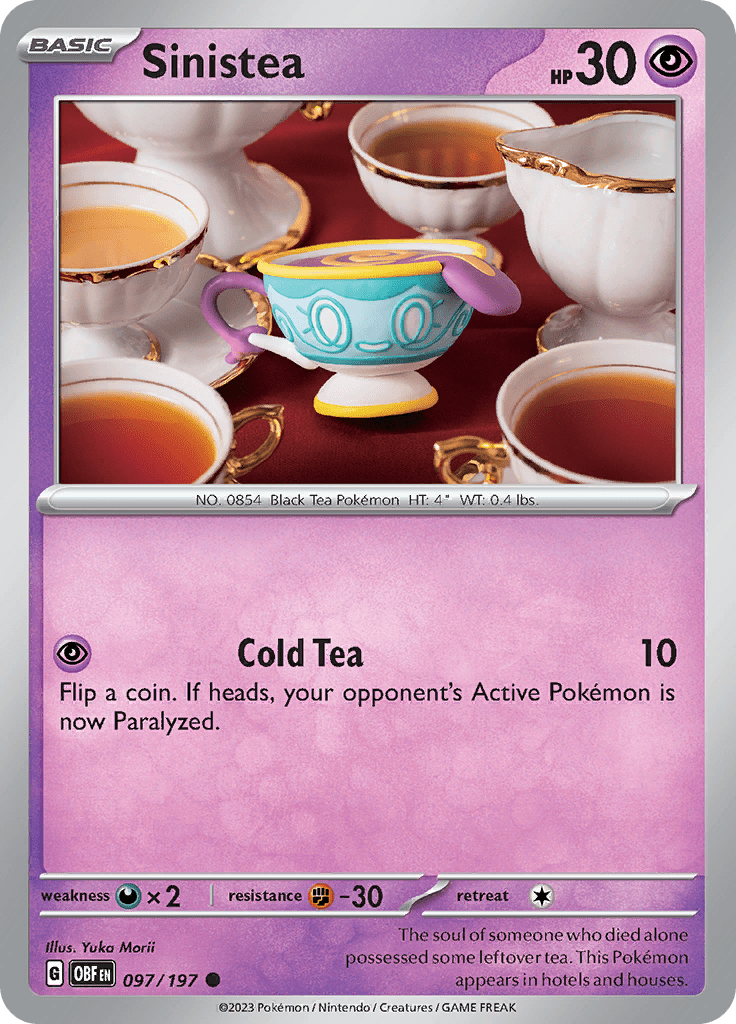 Sinistea (097/197) [Scarlet & Violet: Obsidian Flames] Pokemon Single Pokémon  | Multizone: Comics And Games