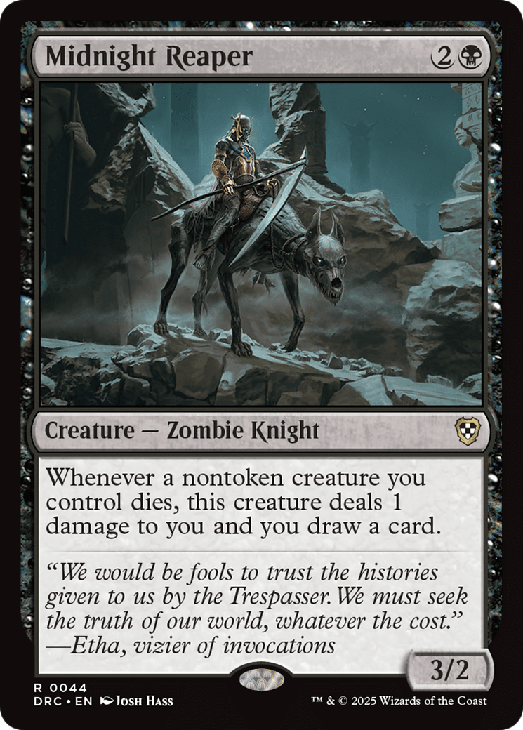 Midnight Reaper [Aetherdrift Commander] MTG Single Magic: The Gathering  | Multizone: Comics And Games