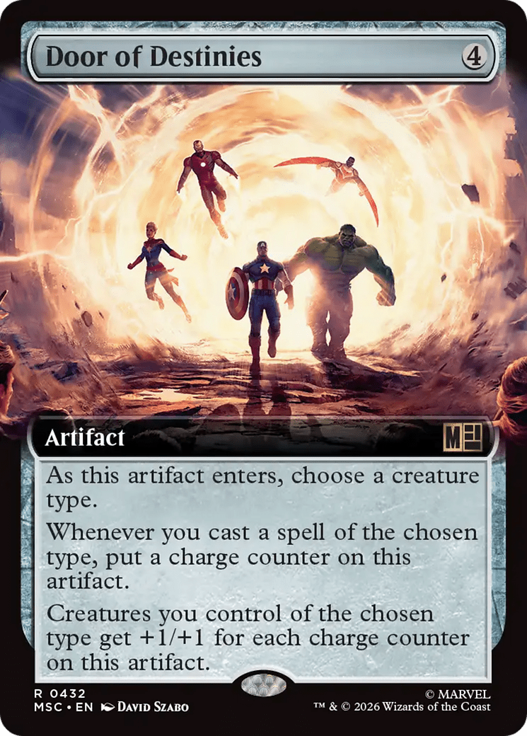 Door of Destinies (Extended Art) [Marvel Super Heroes Commander] MTG Single Magic: The Gathering  | Multizone: Comics And Games