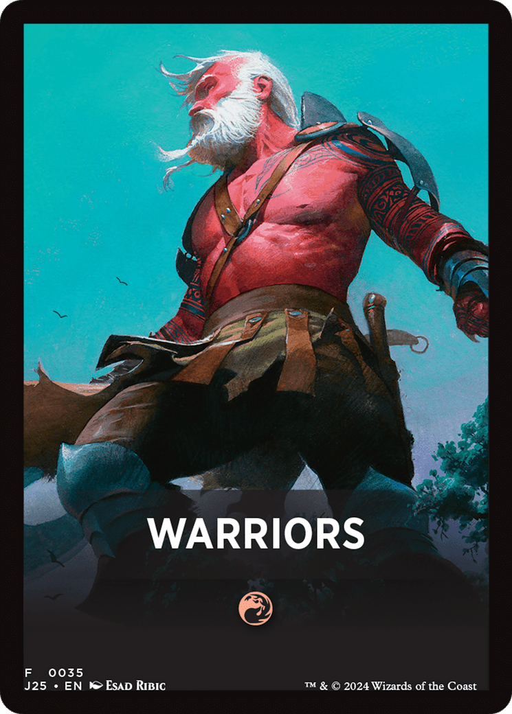Warriors Theme Card [Foundations Jumpstart Front Cards] MTG Single Magic: The Gathering  | Multizone: Comics And Games
