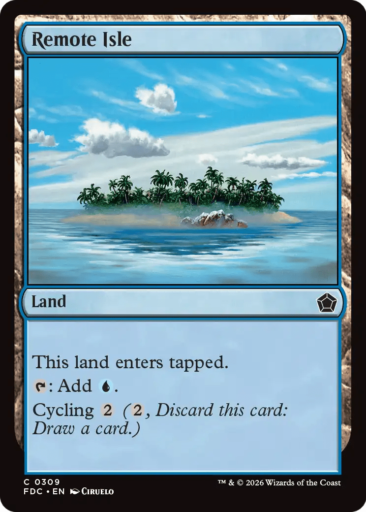 Remote Isle [Foundations Commander] MTG Single Magic: The Gathering  | Multizone: Comics And Games