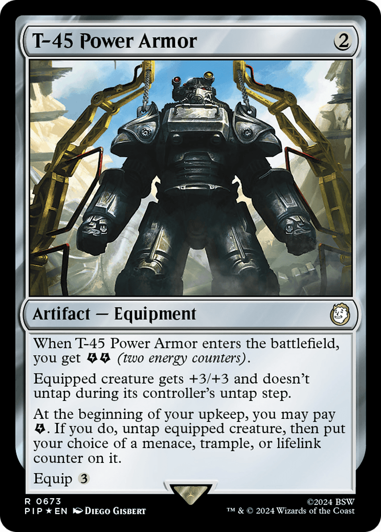 T-45 Power Armor (Surge Foil) [Fallout] MTG Single Magic: The Gathering  | Multizone: Comics And Games