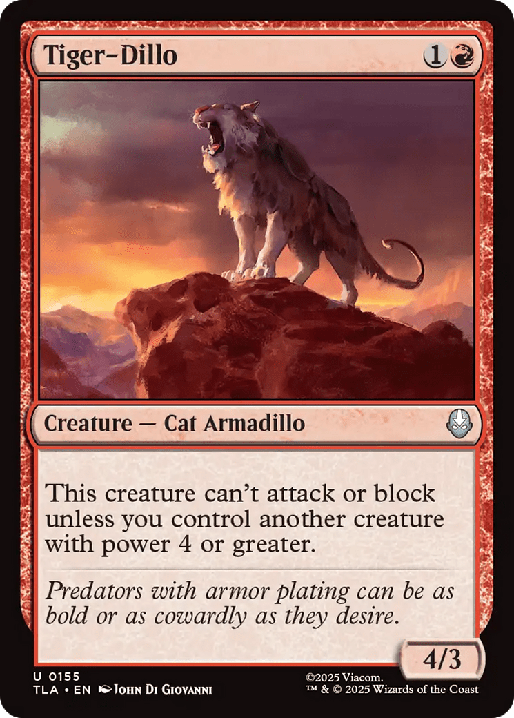 Tiger-Dillo [Avatar: The Last Airbender] MTG Single Magic: The Gathering  | Multizone: Comics And Games