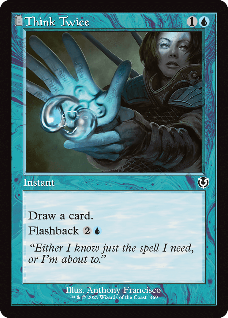 Think Twice (Retro Frame) [Innistrad Remastered] MTG Single Magic: The Gathering  | Multizone: Comics And Games