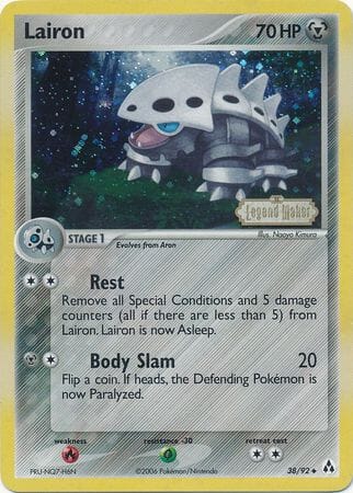 Lairon (38/92) (Stamped) [EX: Legend Maker] Pokemon Single Pokémon  | Multizone: Comics And Games