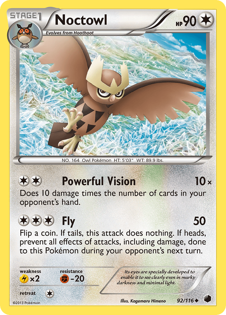 Noctowl (92/116) [Black & White: Plasma Freeze] Pokemon Single Pokémon  | Multizone: Comics And Games