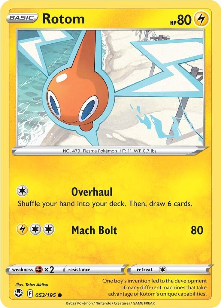 Rotom (053/195) [Sword & Shield: Silver Tempest] Pokemon Single Pokémon  | Multizone: Comics And Games