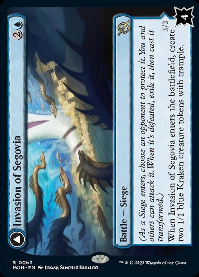 Invasion of Segovia // Caetus, Sea Tyrant of Segovia [March of the Machine] MTG Single Magic: The Gathering  | Multizone: Comics And Games