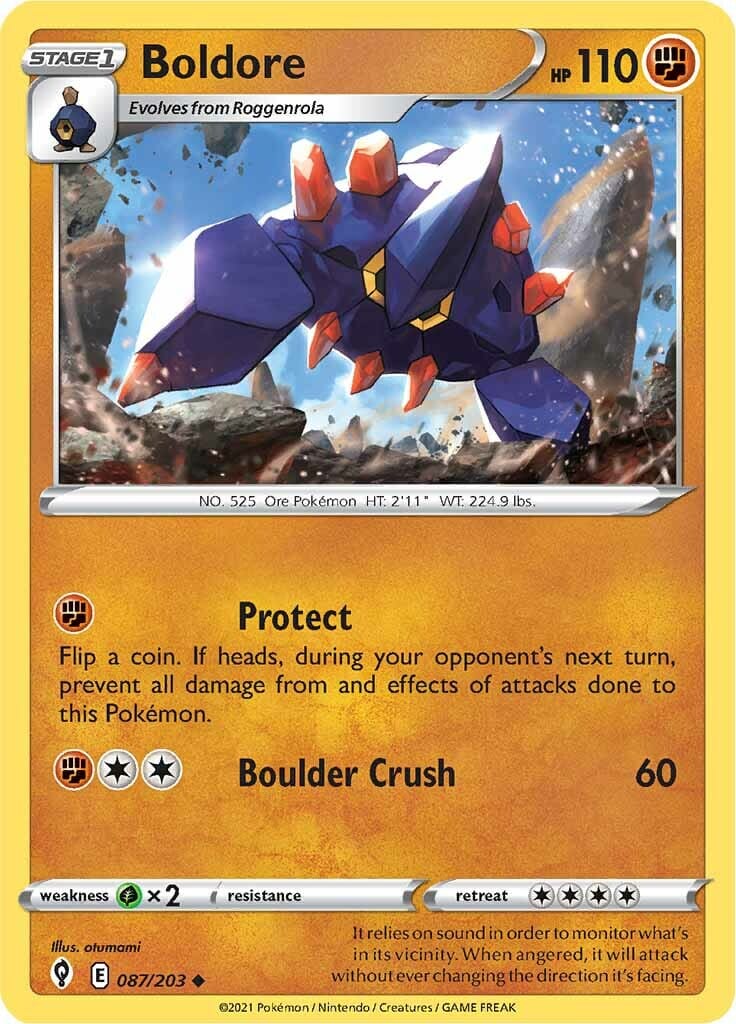 Boldore (087/203) [Sword & Shield: Evolving Skies] Pokemon Single Pokémon  | Multizone: Comics And Games