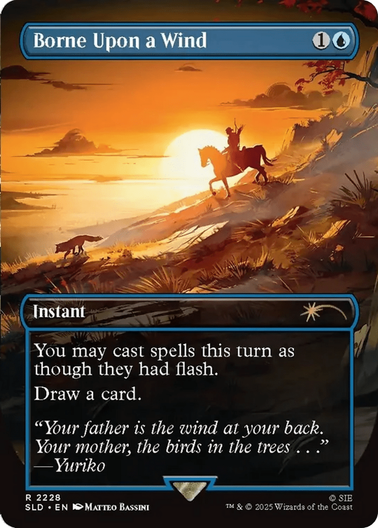 Borne Upon a Wind [Secret Lair Drop Series] MTG Single Magic: The Gathering  | Multizone: Comics And Games