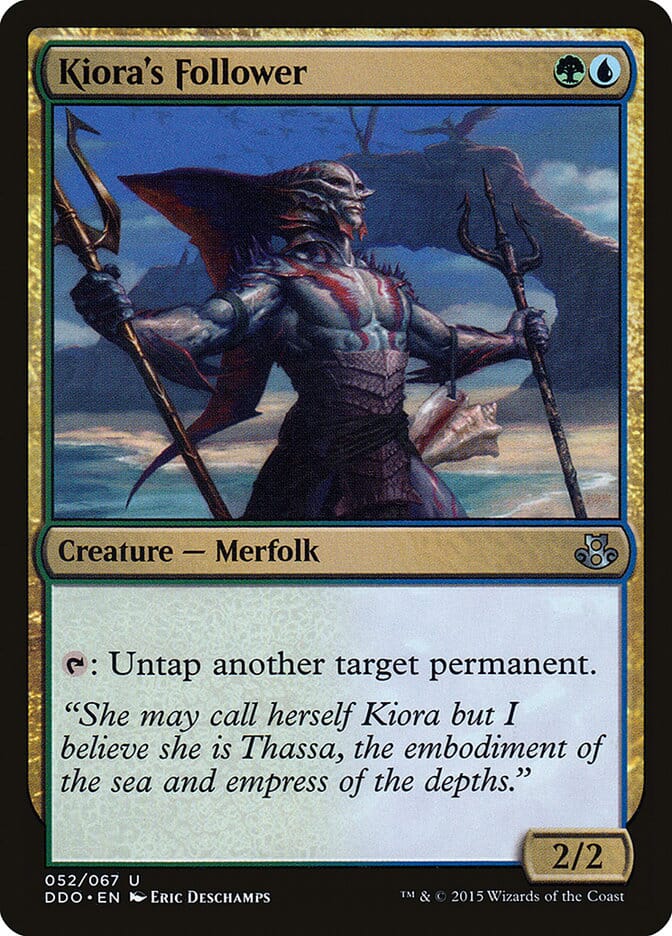 Kiora's Follower [Duel Decks: Elspeth vs. Kiora] MTG Single Magic: The Gathering  | Multizone: Comics And Games
