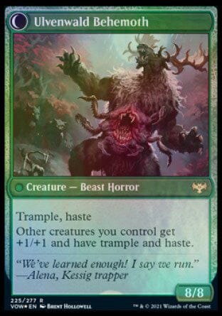 Ulvenwald Oddity // Ulvenwald Behemoth [Innistrad: Crimson Vow Prerelease Promos] MTG Single Magic: The Gathering  | Multizone: Comics And Games