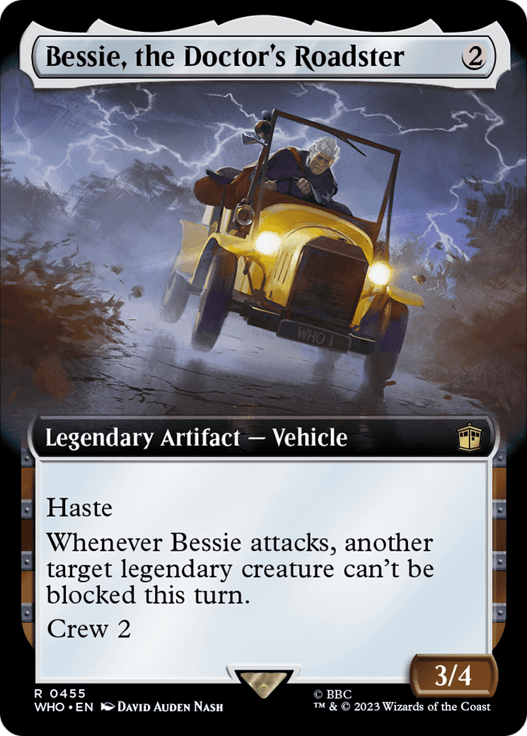 Bessie, the Doctor's Roadster (Extended Art) [Doctor Who] MTG Single Magic: The Gathering  | Multizone: Comics And Games