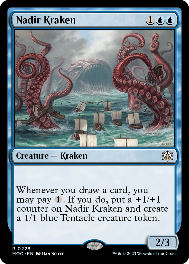 Nadir Kraken [March of the Machine Commander] MTG Single Magic: The Gathering  | Multizone: Comics And Games