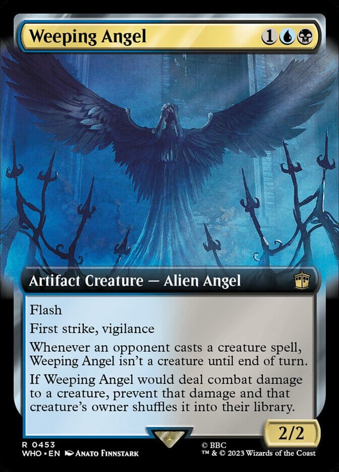 Weeping Angel (Extended Art) [Doctor Who] MTG Single Magic: The Gathering  | Multizone: Comics And Games