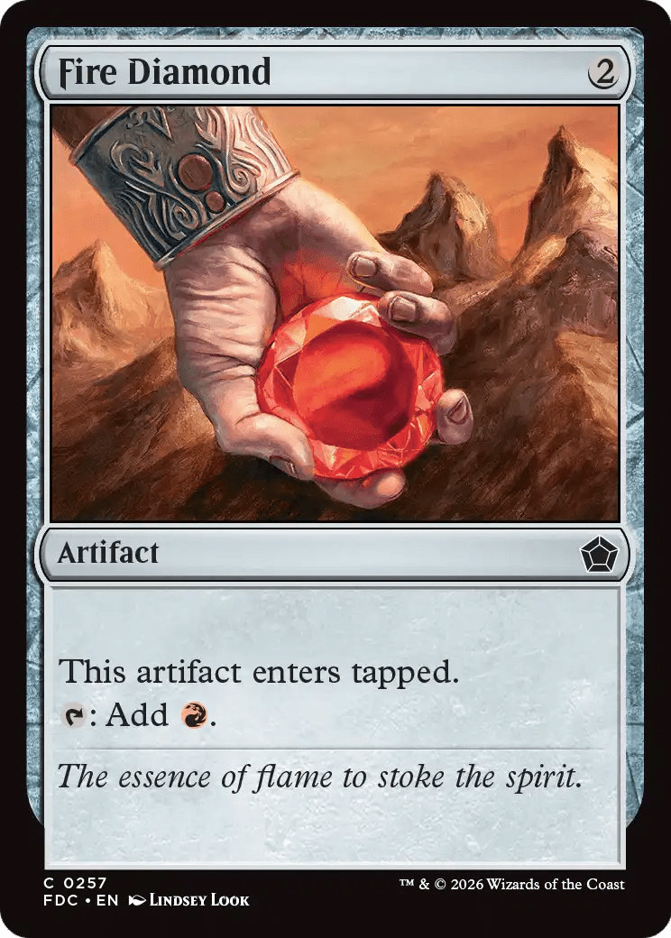Fire Diamond [Foundations Commander] MTG Single Magic: The Gathering  | Multizone: Comics And Games