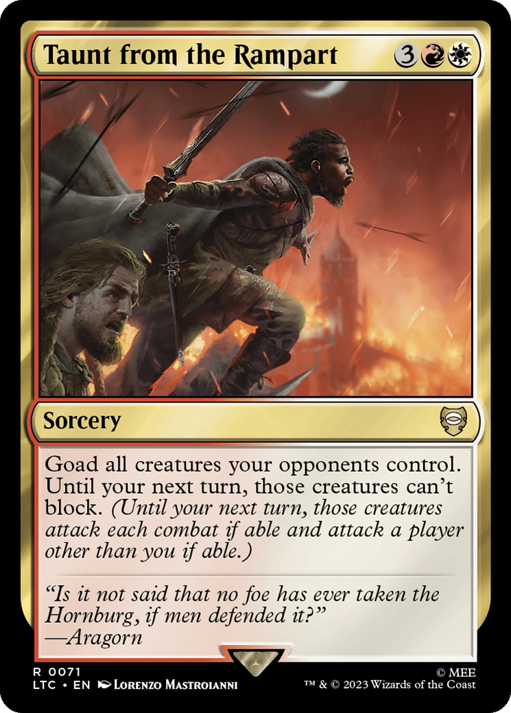 Taunt from the Rampart [The Lord of the Rings: Tales of Middle-Earth Commander] MTG Single Magic: The Gathering  | Multizone: Comics And Games