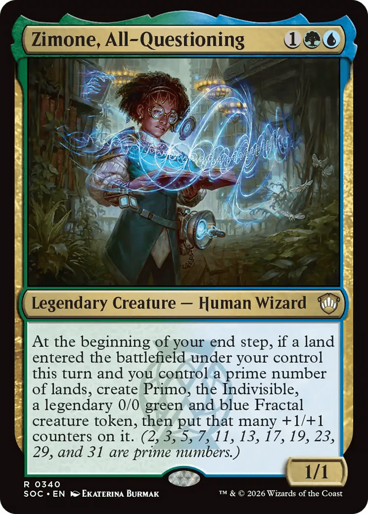 Zimone, All-Questioning [Secrets of Strixhaven Commander] MTG Single Magic: The Gathering  | Multizone: Comics And Games