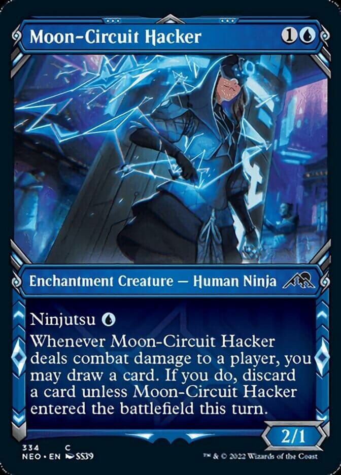 Moon-Circuit Hacker (Showcase Ninja) [Kamigawa: Neon Dynasty] MTG Single Magic: The Gathering  | Multizone: Comics And Games