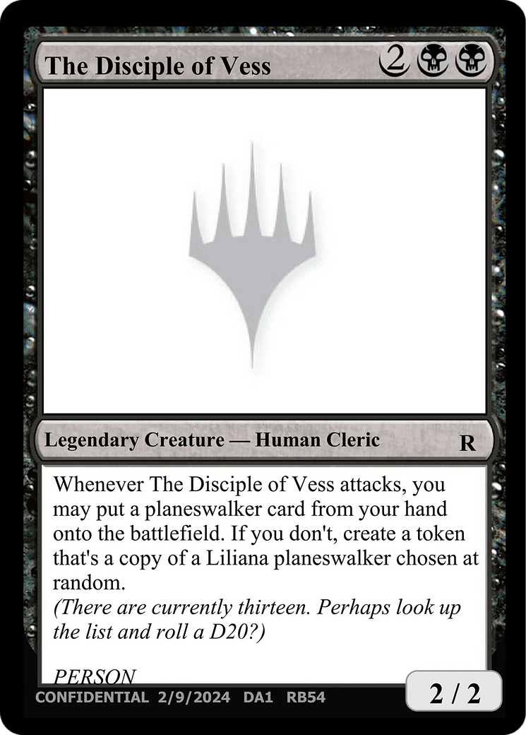 The Disciple of Vess [Unknown Event] MTG Single Magic: The Gathering  | Multizone: Comics And Games