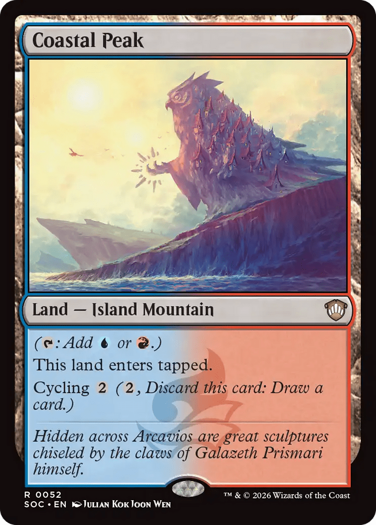 Coastal Peak [Secrets of Strixhaven Commander] MTG Single Magic: The Gathering  | Multizone: Comics And Games