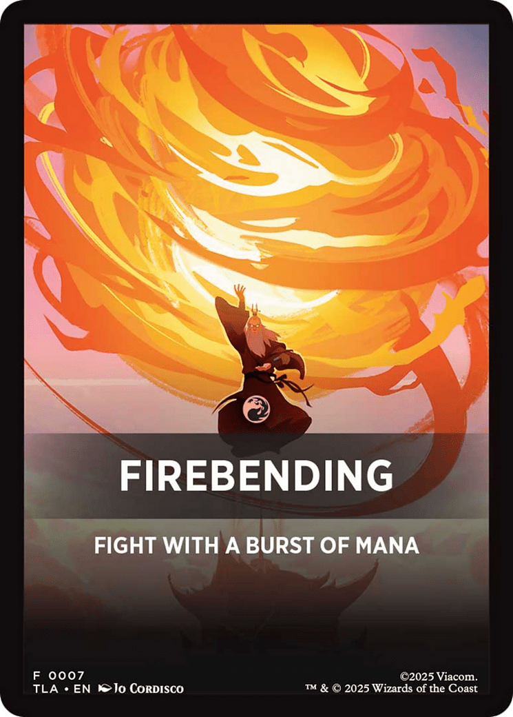 Firebending Theme Card (0007) [Avatar: The Last Airbender Tokens] MTG Single Magic: The Gathering  | Multizone: Comics And Games