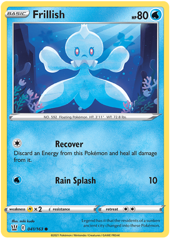 Frillish (041/163) [Sword & Shield: Battle Styles] Pokemon Single Pokémon  | Multizone: Comics And Games