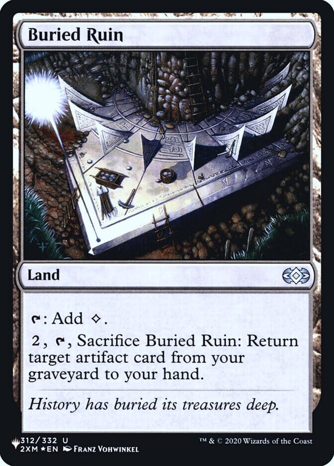 Buried Ruin [Secret Lair: Heads I Win, Tails You Lose] MTG Single Magic: The Gathering  | Multizone: Comics And Games