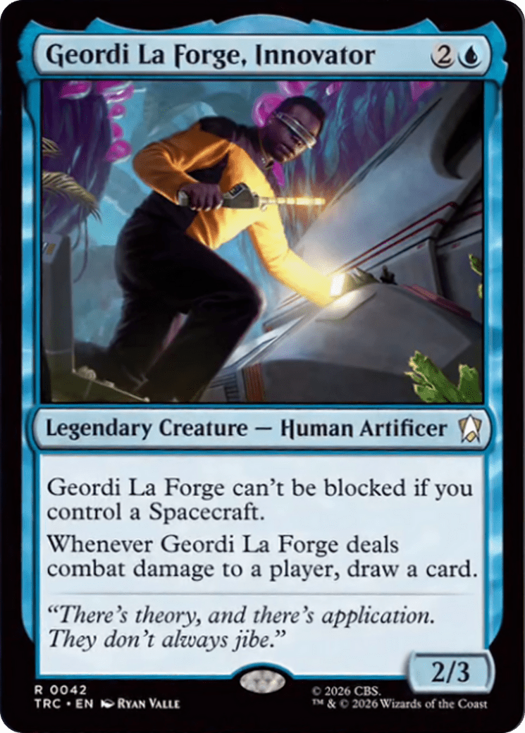 Geordi La Forge, Innovator (Surge Foil) [Star Trek Commander] MTG Single Magic: The Gathering  | Multizone: Comics And Games