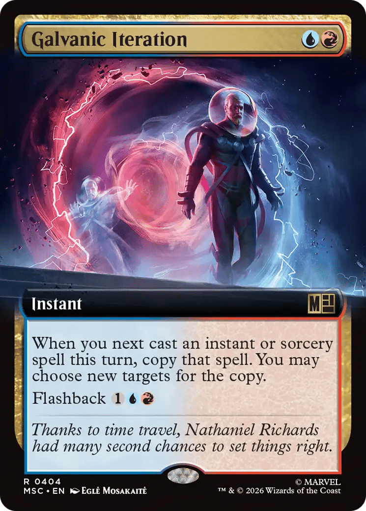 Galvanic Iteration (Extended Art) [Marvel Super Heroes Commander] MTG Single Magic: The Gathering  | Multizone: Comics And Games