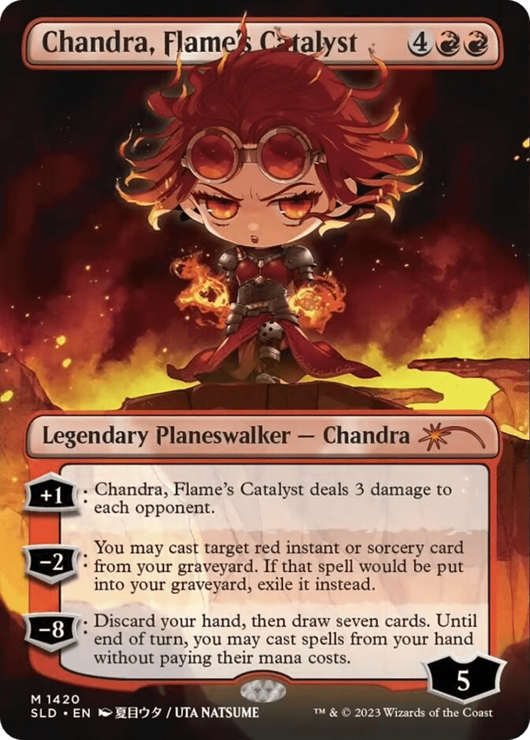 Chandra, Flame's Catalyst (Rainbow Foil) [Secret Lair Drop Series] MTG Single Magic: The Gathering  | Multizone: Comics And Games