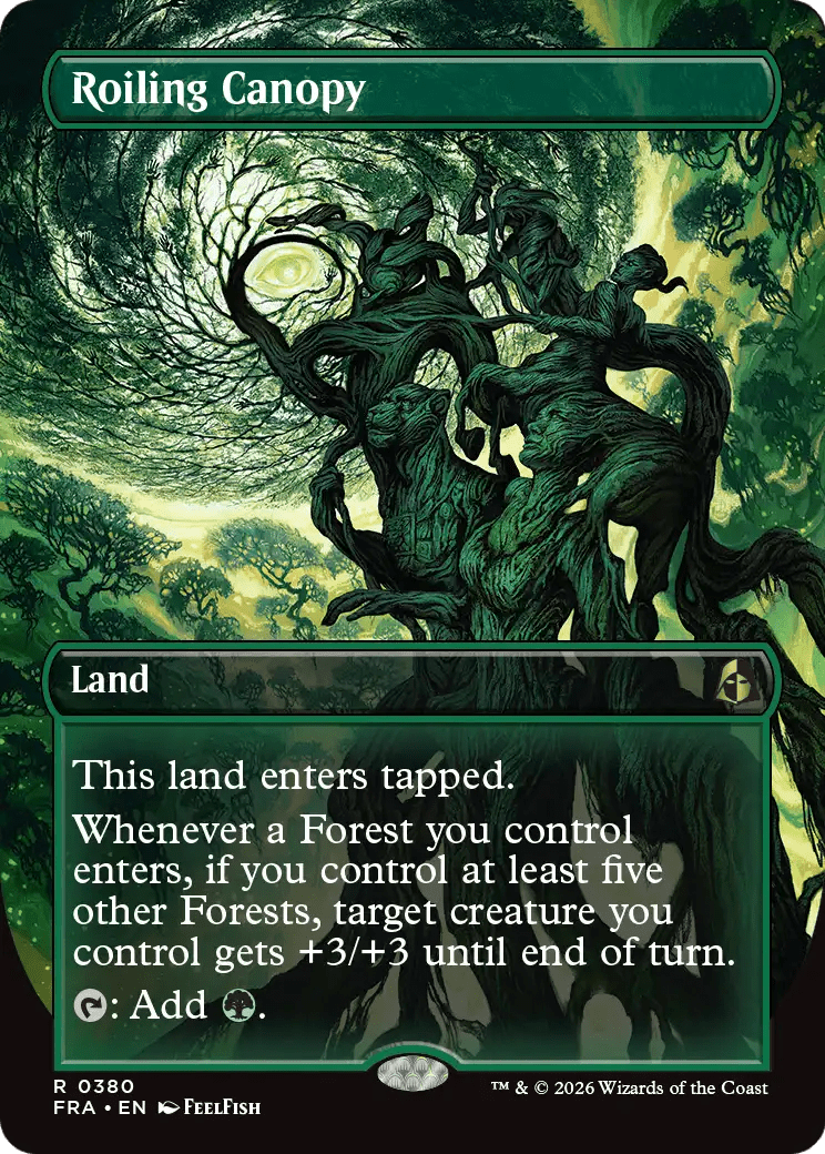 Roiling Canopy (Borderless) [Reality Fracture] MTG Single Magic: The Gathering  | Multizone: Comics And Games