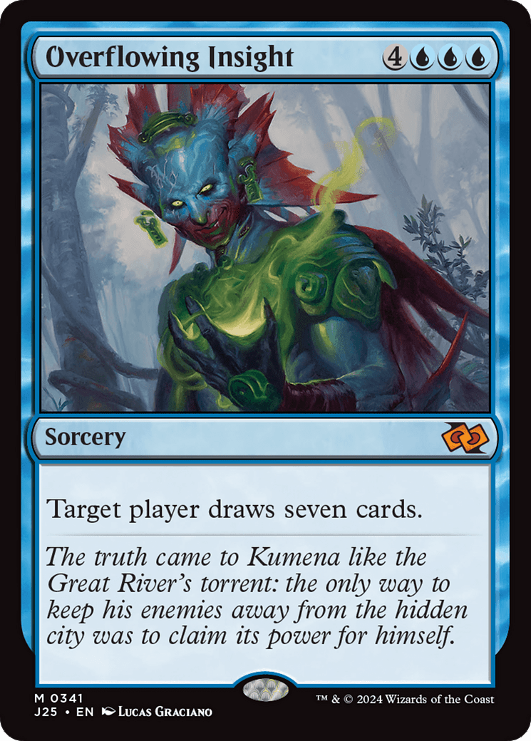 Overflowing Insight [Foundations Jumpstart] MTG Single Magic: The Gathering  | Multizone: Comics And Games
