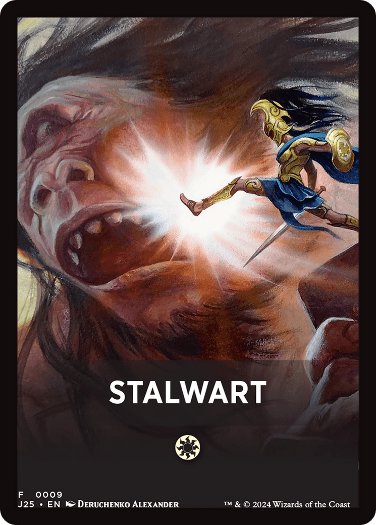 Stalwart Theme Card [Foundations Jumpstart Front Cards] MTG Single Magic: The Gathering  | Multizone: Comics And Games