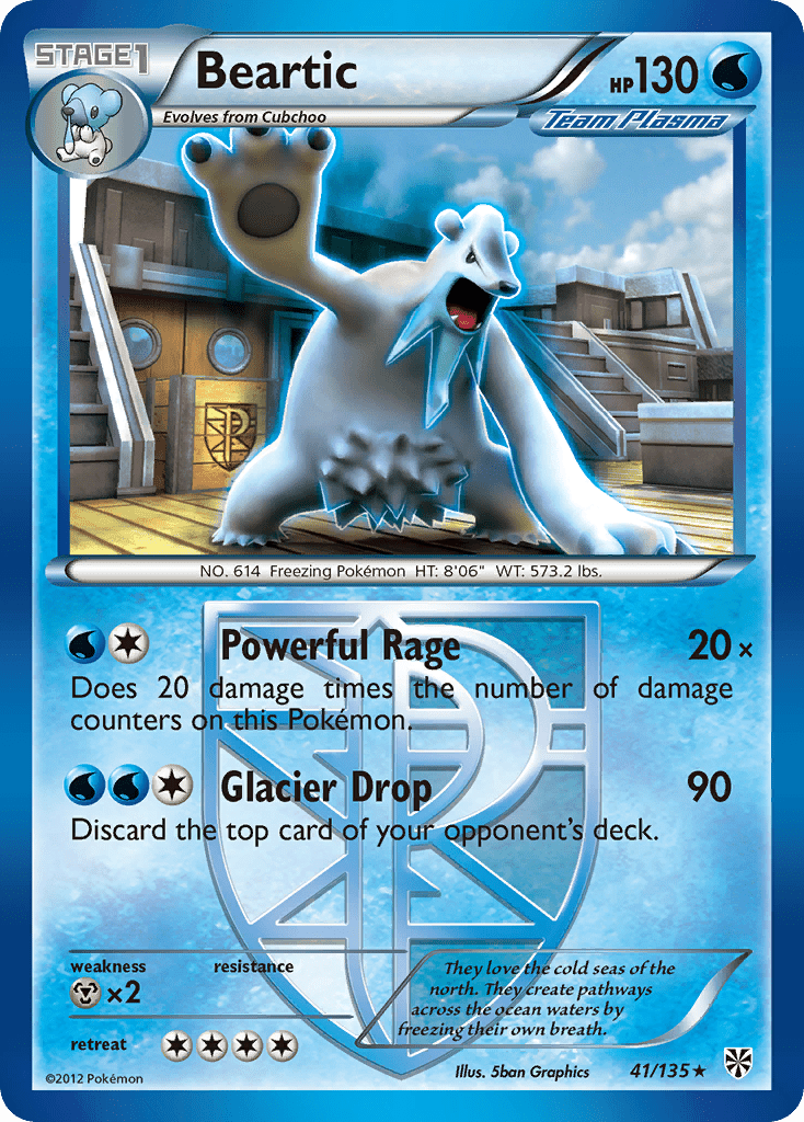 Beartic (41/135) [Black & White: Plasma Storm] Pokemon Single Pokémon  | Multizone: Comics And Games