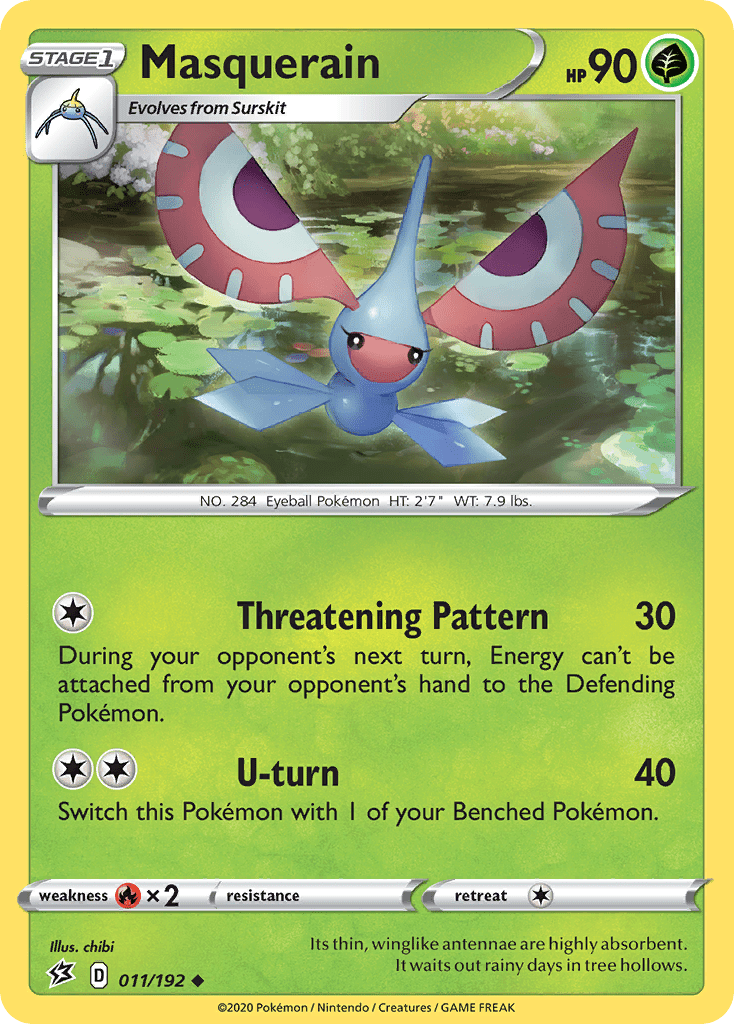 Masquerain (011/192) [Sword & Shield: Rebel Clash] Pokemon Single Pokémon  | Multizone: Comics And Games