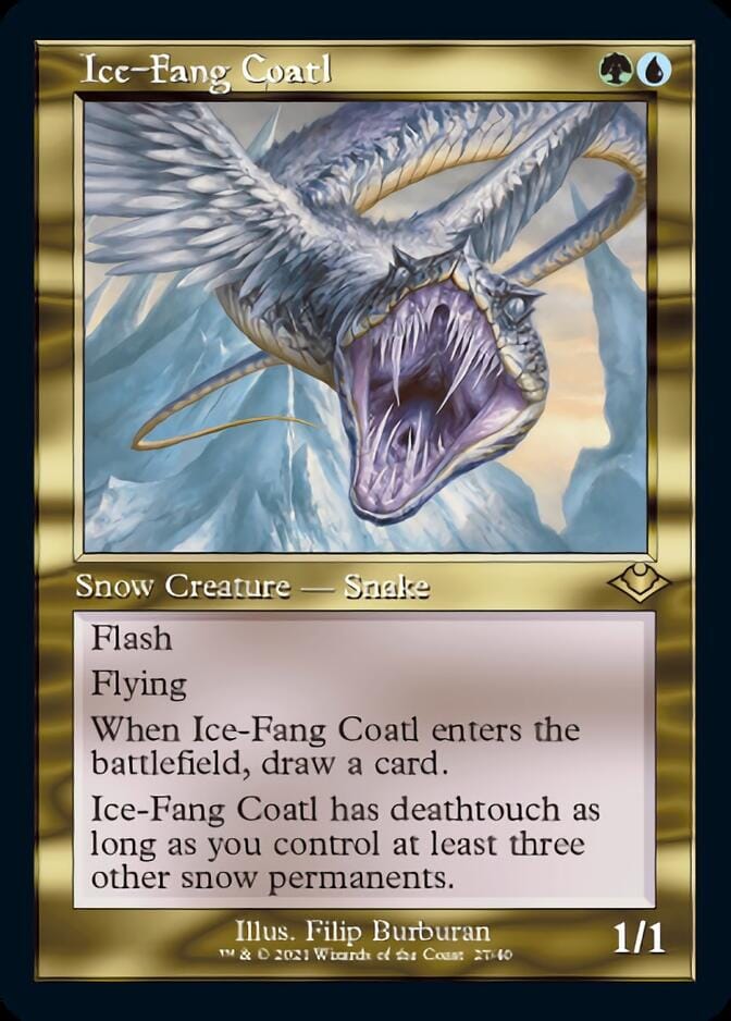 Ice-Fang Coatl (Retro) [Modern Horizons] MTG Single Magic: The Gathering  | Multizone: Comics And Games