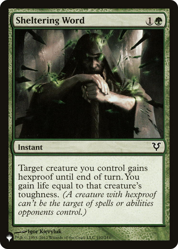 Sheltering Word [The List] MTG Single Magic: The Gathering  | Multizone: Comics And Games
