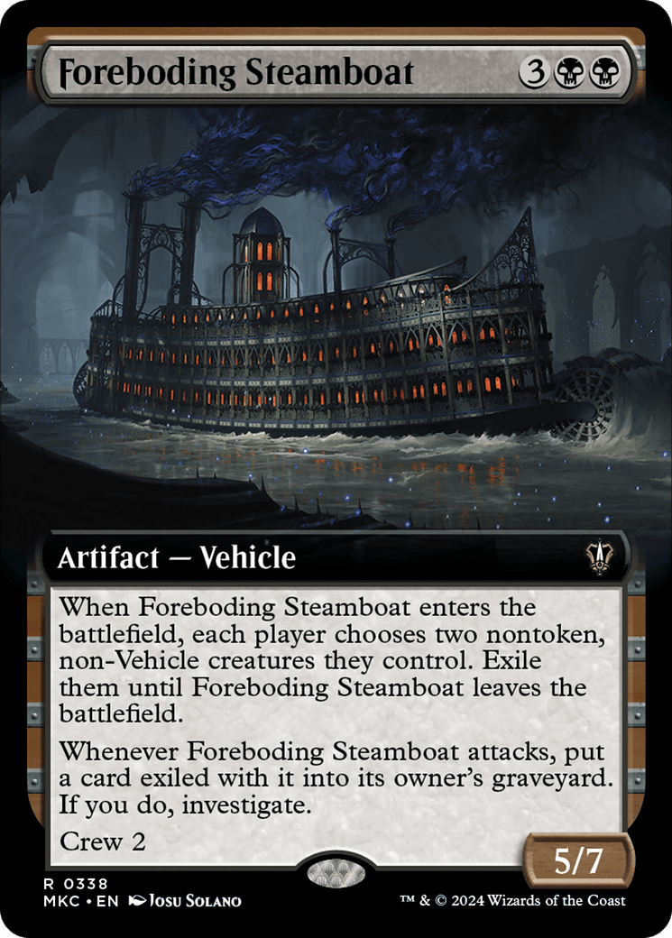 Foreboding Steamboat (Extended Art) [Murders at Karlov Manor Commander] MTG Single Magic: The Gathering  | Multizone: Comics And Games