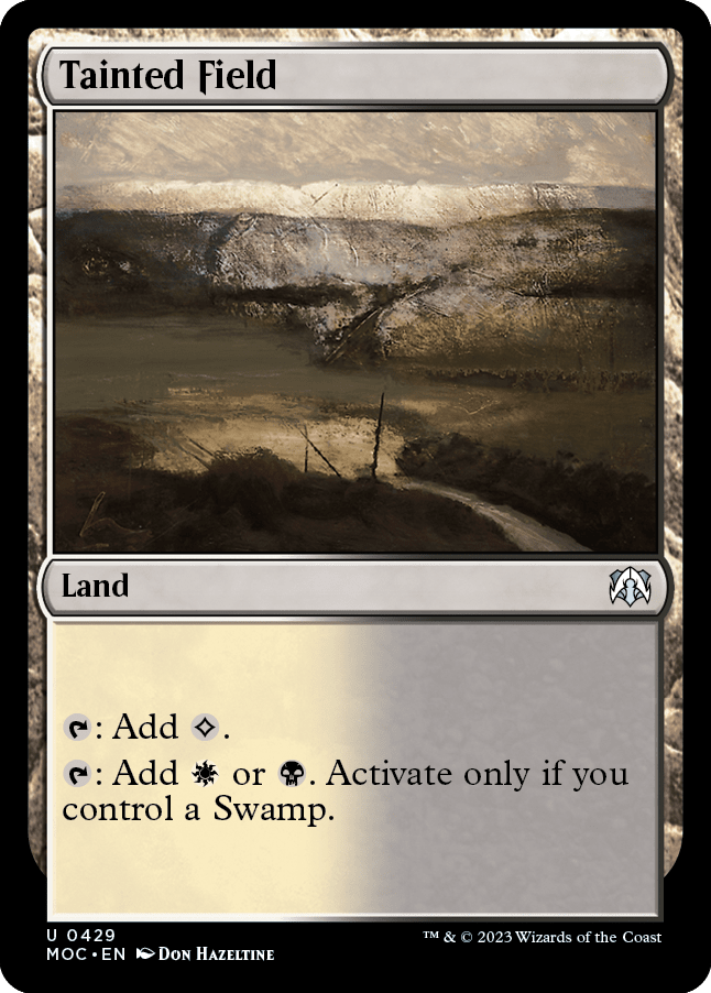 Tainted Field [March of the Machine Commander] MTG Single Magic: The Gathering  | Multizone: Comics And Games