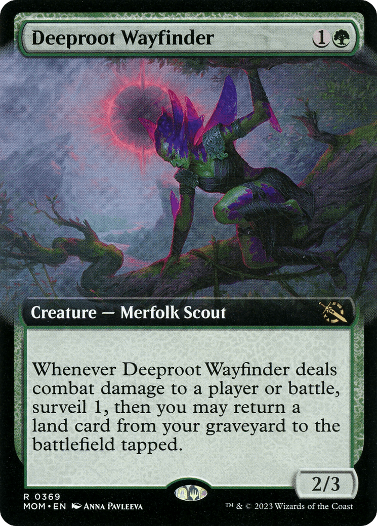 Deeproot Wayfinder (Extended Art) [March of the Machine] MTG Single Magic: The Gathering  | Multizone: Comics And Games