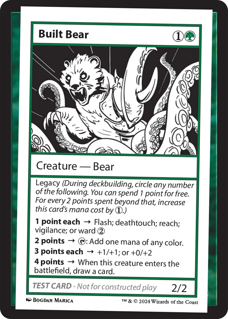 Built Bear [Mystery Booster 2 Playtest Cards] MTG Single Magic: The Gathering  | Multizone: Comics And Games
